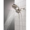 imageDelta Faucet 5Setting HydroRain 2in1 Dual Shower Head with ProClean Spray Gold Round Shower Head with Hose Hand Held Shower Head Champagne Bronze 75419CZSpotshield Brushed Nickel