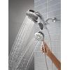 imageDelta Faucet 6Setting In2ition 2in1 Dual Shower Head with ProClean Spray Matte Black Round Shower Head with Hose Hand Held Shower Head Matte Black 75655BLChrome