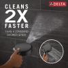 imageDelta Faucet 6Setting In2ition 2in1 Dual Shower Head with ProClean Spray Matte Black Round Shower Head with Hose Hand Held Shower Head Matte Black 75655BLMatte Black