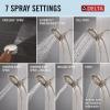 imageDelta Faucet 7Setting In2ition 2in1 Dual Shower Head with ProClean Spray Brushed Nickel Round Shower Head with Hose Hand Held Shower Head 175 GPM Lumicoat Stainless 58651SSPR