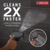 imageDelta Faucet 7Setting In2ition 2in1 Dual Shower Head with ProClean Spray Matte Black Round Shower Head with Hose Hand Held Shower Head 175 GPM Matte Black 58651BL