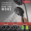 imageDelta Faucet 7Setting In2ition 2in1 Dual Shower Head with ProClean Spray Matte Black Round Shower Head with Hose Hand Held Shower Head 175 GPM Matte Black 58651BL