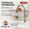 imageDelta Faucet Cassidy Touchless Kitchen Faucet with Touch Technology Brushed Nickel Kitchen Sink Faucet with Pull Down Sprayer Lumicoat Arctic Stainless 9197TLARPRDSTLumicoat Champagne Bronze