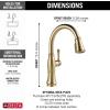 imageDelta Faucet Cassidy Touchless Kitchen Faucet with Touch Technology Brushed Nickel Kitchen Sink Faucet with Pull Down Sprayer Lumicoat Arctic Stainless 9197TLARPRDSTLumicoat Champagne Bronze