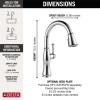 imageDelta Faucet Cassidy Touchless Kitchen Faucet with Touch Technology Brushed Nickel Kitchen Sink Faucet with Pull Down Sprayer Lumicoat Arctic Stainless 9197TLARPRDSTLumicoat Chrome
