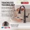 imageDelta Faucet Cassidy Touchless Kitchen Faucet with Touch Technology Brushed Nickel Kitchen Sink Faucet with Pull Down Sprayer Lumicoat Arctic Stainless 9197TLARPRDSTVenetian Bronze