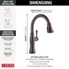 imageDelta Faucet Cassidy Touchless Kitchen Faucet with Touch Technology Brushed Nickel Kitchen Sink Faucet with Pull Down Sprayer Lumicoat Arctic Stainless 9197TLARPRDSTVenetian Bronze