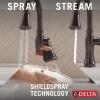imageDelta Faucet Cassidy Touchless Kitchen Faucet with Touch Technology Brushed Nickel Kitchen Sink Faucet with Pull Down Sprayer Lumicoat Arctic Stainless 9197TLARPRDSTVenetian Bronze