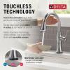 imageDelta Faucet Cassidy Touchless Kitchen Faucet with Touch Technology Brushed Nickel Kitchen Sink Faucet with Pull Down Sprayer Lumicoat Arctic Stainless 9197TLARPRDSTLumicoat Arctic Stainless