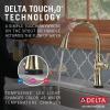 imageDelta Faucet Cassidy Touchless Kitchen Faucet with Touch Technology Brushed Nickel Kitchen Sink Faucet with Pull Down Sprayer Lumicoat Arctic Stainless 9197TLARPRDSTLumicoat Polished Nickel