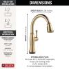 imageDelta Faucet Cassidy Touchless Kitchen Faucet with Touch Technology Brushed Nickel Kitchen Sink Faucet with Pull Down Sprayer Lumicoat Arctic Stainless 9197TLARPRDSTLumicoat Champagne Bronze