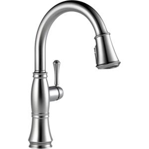 imageDelta Faucet Cassidy Touchless Kitchen Faucet with Touch Technology Brushed Nickel Kitchen Sink Faucet with Pull Down Sprayer Lumicoat Arctic Stainless 9197TLARPRDSTLumicoat Arctic Stainless