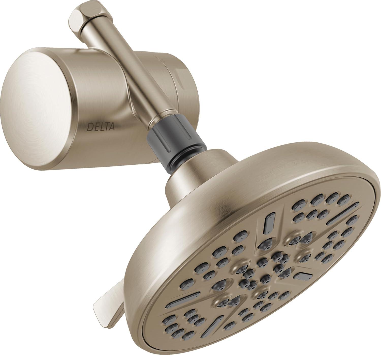 imageDelta Faucet Clarifi Standard Shower Filter Attachment Chrome with Additional Filter CartridgeSatin Nickel