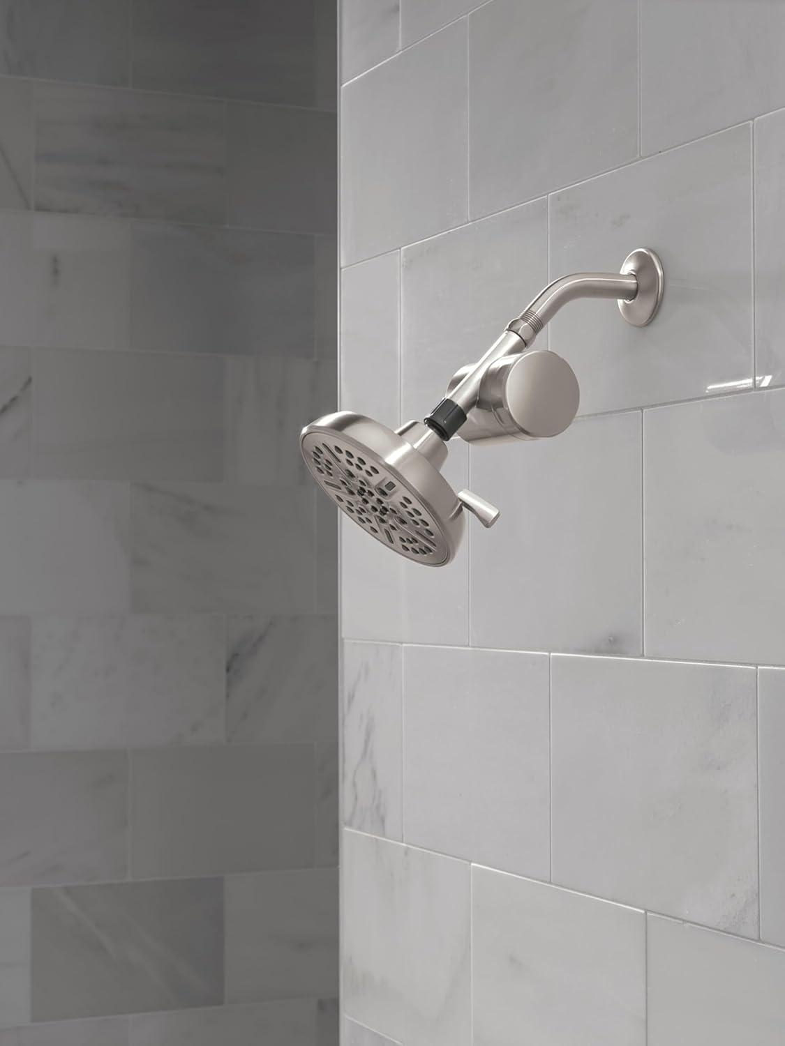 imageDelta Faucet Clarifi Standard Shower Filter Attachment Chrome with Additional Filter CartridgeSatin Nickel