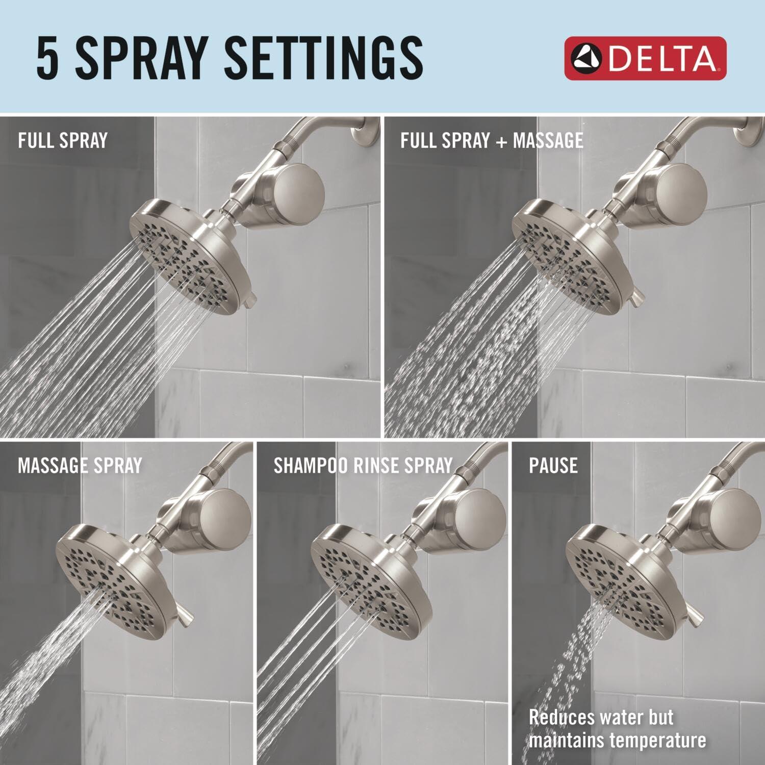 imageDelta Faucet Clarifi Standard Shower Filter Attachment Chrome with Additional Filter CartridgeStainless