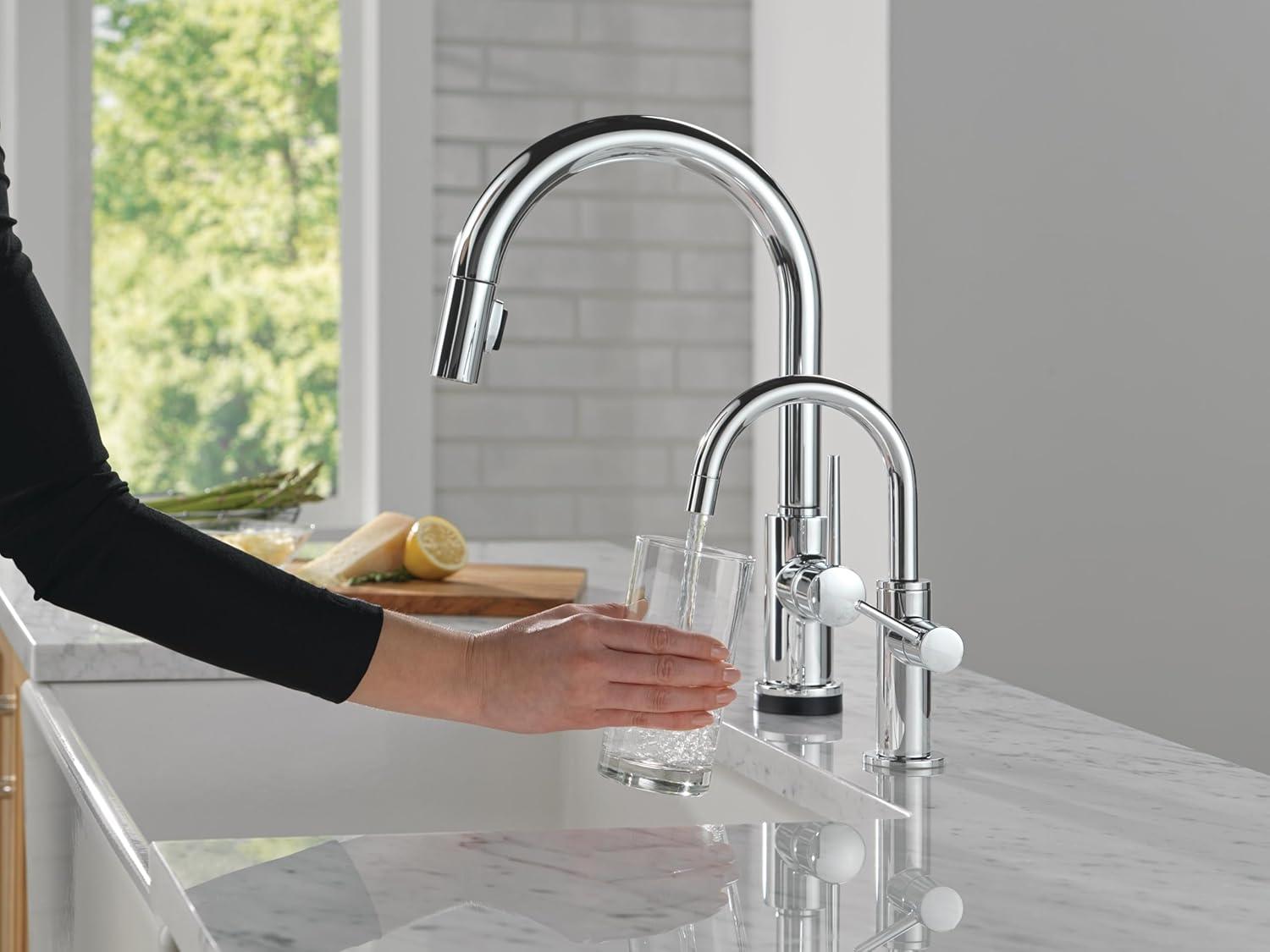 imageDelta Faucet Clarifi Under Sink Reverse Osmosis Water Filter System with Arctic Stainless Traditional Beverage Dispenser FaucetChrome