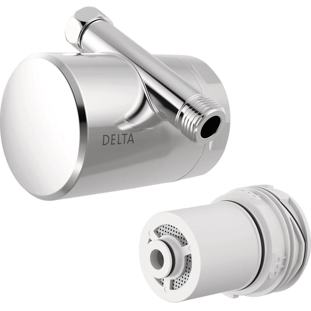 imageDelta Faucet Clarifi Standard Shower Filter Attachment Chrome with Additional Filter CartridgeChrome