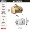 imageDelta Faucet Clarifi Standard Shower Filter Attachment Chrome with Additional Filter CartridgeChampagne Bronze