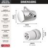 imageDelta Faucet Clarifi Standard Shower Filter Attachment Chrome with Additional Filter CartridgeChrome