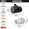 imageDelta Faucet Clarifi Standard Shower Filter Attachment Chrome with Additional Filter CartridgeMatte Black