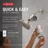 imageDelta Faucet Clarifi Standard Shower Filter Attachment Chrome with Additional Filter CartridgeSatin Nickel