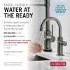 imageDelta Faucet Clarifi Under Sink Reverse Osmosis Water Filter System with Arctic Stainless Traditional Beverage Dispenser FaucetBlack Stainless