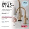 imageDelta Faucet Clarifi Under Sink Reverse Osmosis Water Filter System with Arctic Stainless Traditional Beverage Dispenser FaucetChampagne Bronze