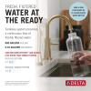 imageDelta Faucet Clarifi Under Sink Reverse Osmosis Water Filter System with Arctic Stainless Traditional Beverage Dispenser FaucetChampagne Bronze