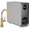 imageDelta Faucet Clarifi Under Sink Reverse Osmosis Water Filter System with Arctic Stainless Traditional Beverage Dispenser FaucetChampagne Bronze