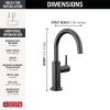 imageDelta Faucet Clarifi Under Sink Reverse Osmosis Water Filter System with Arctic Stainless Traditional Beverage Dispenser FaucetMatte Black