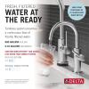 imageDelta Faucet Clarifi Under Sink Reverse Osmosis Water Filter System with Arctic Stainless Traditional Beverage Dispenser FaucetMatte Black