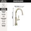 imageDelta Faucet Clarifi Under Sink Reverse Osmosis Water Filter System with Arctic Stainless Traditional Beverage Dispenser FaucetPolished Nickel