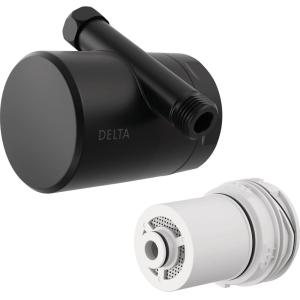 imageDelta Faucet Clarifi Standard Shower Filter Attachment Chrome with Additional Filter CartridgeMatte Black