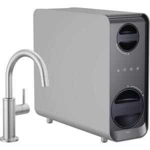 imageDelta Faucet Clarifi Under Sink Reverse Osmosis Water Filter System with Arctic Stainless Traditional Beverage Dispenser FaucetArctic Stainless