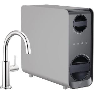 imageDelta Faucet Clarifi Under Sink Reverse Osmosis Water Filter System with Arctic Stainless Traditional Beverage Dispenser FaucetChrome