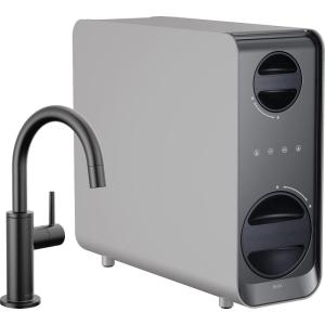 imageDelta Faucet Clarifi Under Sink Reverse Osmosis Water Filter System with Arctic Stainless Traditional Beverage Dispenser FaucetMatte Black