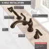 imageDelta Faucet Linden Roman Tub Faucet with Hand Shower  T4794RB  Bathroom Tub Faucet Handles ampamp Hand Shower  Classic Bathroom Accessories  Venetian Bronze Valve Sold Separately