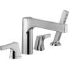 imageDELTA FAUCET T4774 Chrome Zura 4Hole Roman Tub with Hand Shower Trim