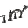 imageDelta Faucet Linden Roman Tub Faucet with Hand Shower  T4794RB  Bathroom Tub Faucet Handles ampamp Hand Shower  Classic Bathroom Accessories  Venetian Bronze Valve Sold Separately