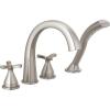imageT47776SS Four Hole Roman Tub Trim DeckMount with Diverter Stainless