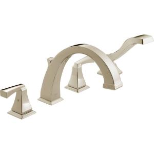 imageDELTA FAUCET T4751PN Dryden Roman Tub with Hand Shower Trim Polished Nickel 781 x 1394 x 906 inches