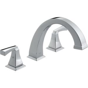 imageDelta Faucet Dryden Roman Tub Faucet  T2751SS  Bathtub Faucet Trim ampamp Handles  Bathroom Accessories  Stainless Valve Sold SeparatelyChrome