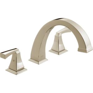 imageDelta Faucet Dryden Roman Tub Faucet  T2751SS  Bathtub Faucet Trim ampamp Handles  Bathroom Accessories  Stainless Valve Sold SeparatelyPolished Nickel