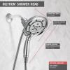 imageDelta Faucet 4Spray H2Okinetic In2ition 2in1 Dual Hand Held Shower Head with Hose and Magnetic Docking Stainless 58471SSPKChrome