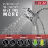 imageDelta Faucet 5Spray In2ition 2in1 Dual Hand Held Shower Head with Hose H2Okinetic Handheld Shower Head with Magnetic Docking Gold Handheld Shower Heads Lumicoat Champagne Bronze 58620CZPRPKLumicoat Chrome