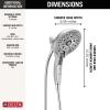 imageDelta Faucet 5Spray In2ition 2in1 Dual Hand Held Shower Head with Hose H2Okinetic Handheld Shower Head with Magnetic Docking Gold Handheld Shower Heads Lumicoat Champagne Bronze 58620CZPRPKLumicoat Chrome
