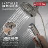 imageDelta Faucet 5Spray In2ition 2in1 Dual Hand Held Shower Head with Hose H2Okinetic Handheld Shower Head with Magnetic Docking Gold Handheld Shower Heads Lumicoat Champagne Bronze 58620CZPRPKLumicoat Stainless