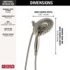 imageDelta Faucet 5Spray In2ition 2in1 Dual Hand Held Shower Head with Hose H2Okinetic Handheld Shower Head with Magnetic Docking Gold Handheld Shower Heads Lumicoat Champagne Bronze 58620CZPRPKLumicoat Stainless