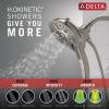 imageDelta Faucet 5Spray In2ition 2in1 Dual Hand Held Shower Head with Hose H2Okinetic Handheld Shower Head with Magnetic Docking Gold Handheld Shower Heads Lumicoat Champagne Bronze 58620CZPRPKLumicoat Stainless