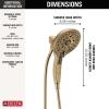 imageDelta Faucet 5Spray In2ition 2in1 Dual Hand Held Shower Head with Hose H2Okinetic Handheld Shower Head with Magnetic Docking Gold Handheld Shower Heads Lumicoat Champagne Bronze 58620CZPRPKLumicoat Champagne
